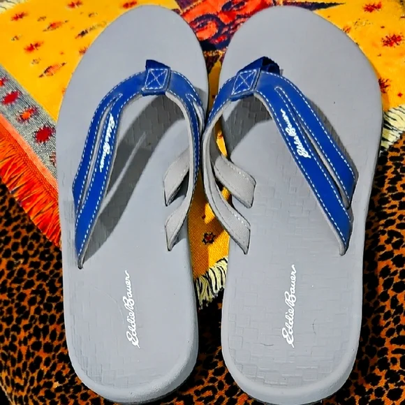 Eddie Bauer | Shoes | Eddie Bauer Blue Strap Gray Sole  display picture 1